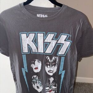 Kiss Charcoal Graphic Tee